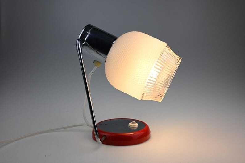 Vintage Bedside Lamp, Table Lamp, Desk Lamp, Mid Century Lamp, Mid Century Lighting, Table Light, Vintage Lamp, Vintage Lights, Retro Lamp photo for sale