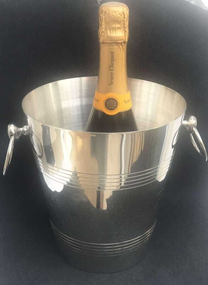 Champagne Emmer Wijnkoeler Ijsemmer Bardecoratie Wijnkoeler Emmer Huwelijkscadeau Barwagen Decoratie Art Deco Stijl Decoratie Cadeau Bar photo furniture