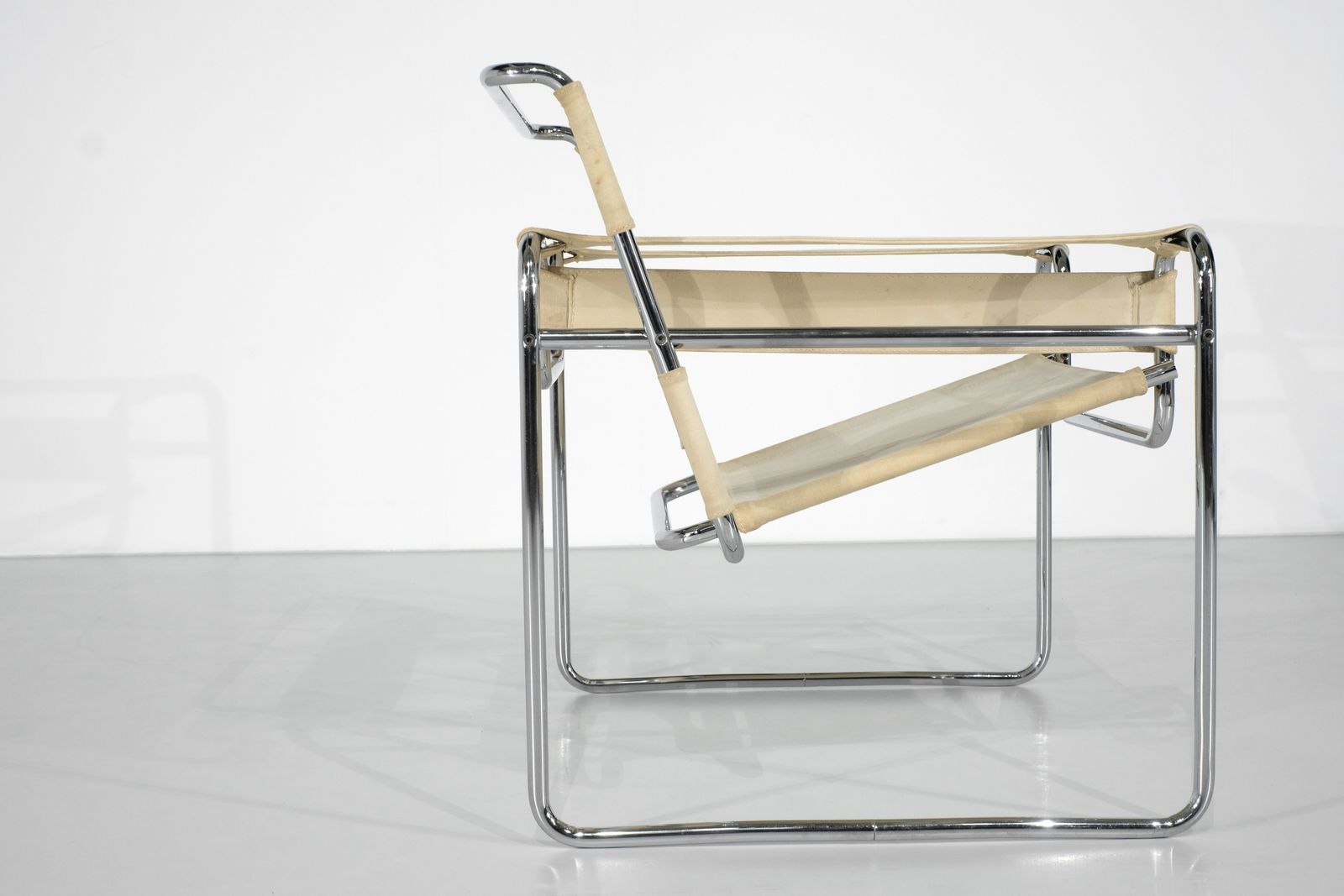 Furniture Armchair "B3 Wassily" Fabric By Marcel Breuer For Gavina, 1925s. photo