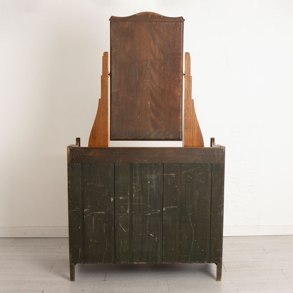 Arts & Crafts Oak Dressing Chest By George Walton photo for sale