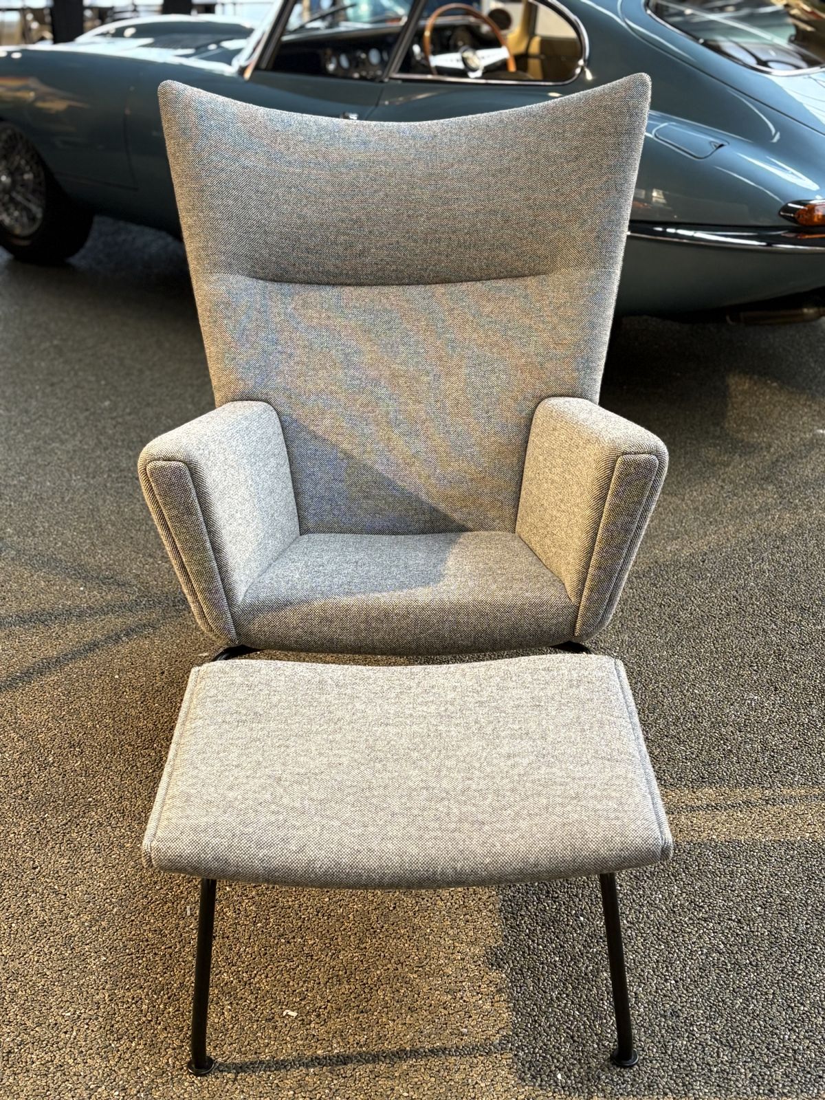 Carl Hansen Ch445 & Ch446 Wing Chair And Footrest