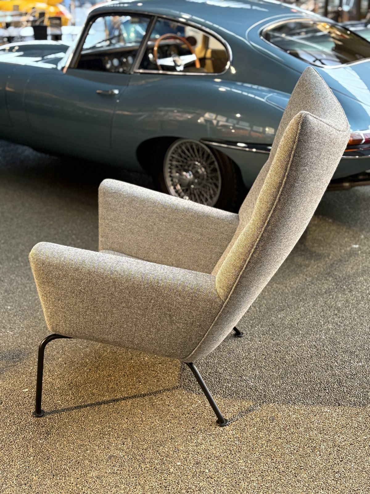 Carl Hansen Ch445 & Ch446 Wing Chair And Footrest photo vintage
