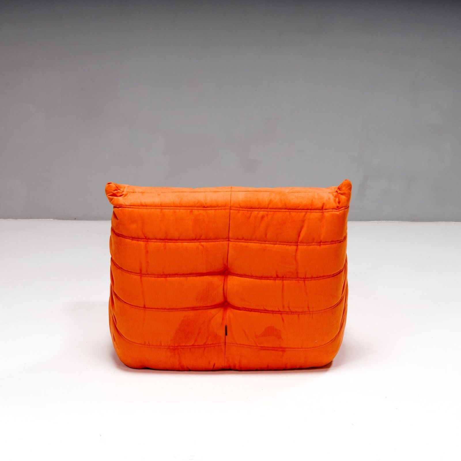 Ligne Roset By Michel Ducaroy Togo Orange Modular Sofa, Set Of Five photo for sale
