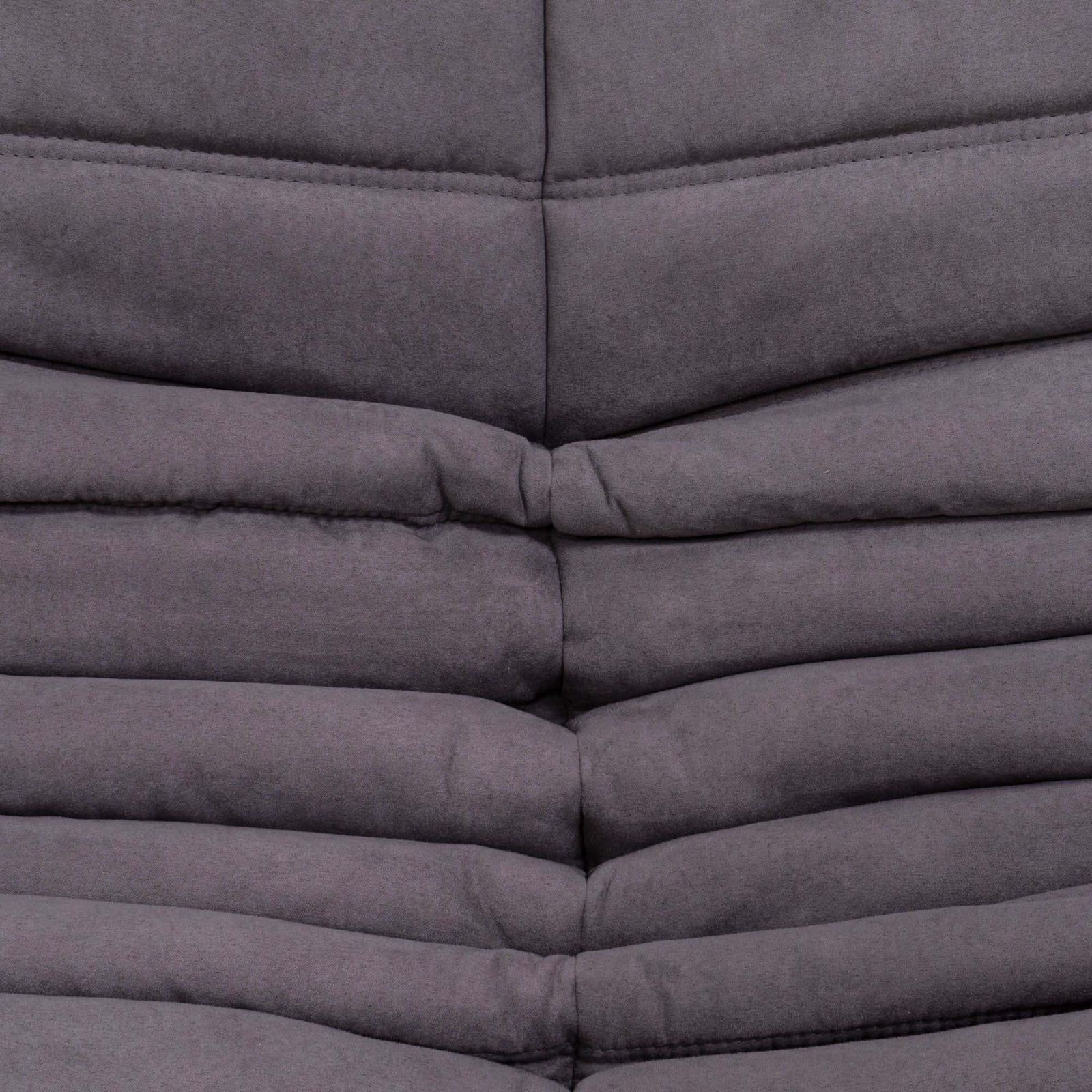 Ligne Roset By Michel Ducaroy Togo Grey Modular Sofa And Footstool, Set Of Five photo vinterior