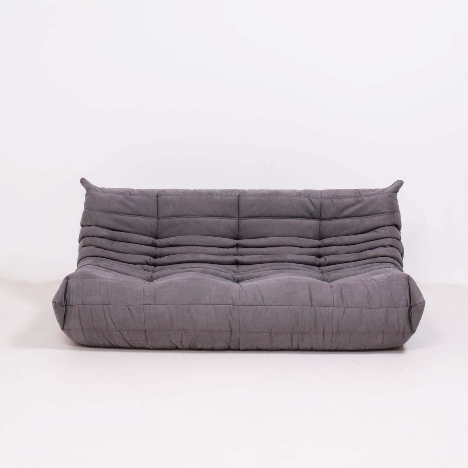 photo for sale Ligne Roset By Michel Ducaroy Togo Grey Modular Sofa And Footstool, Set Of Five