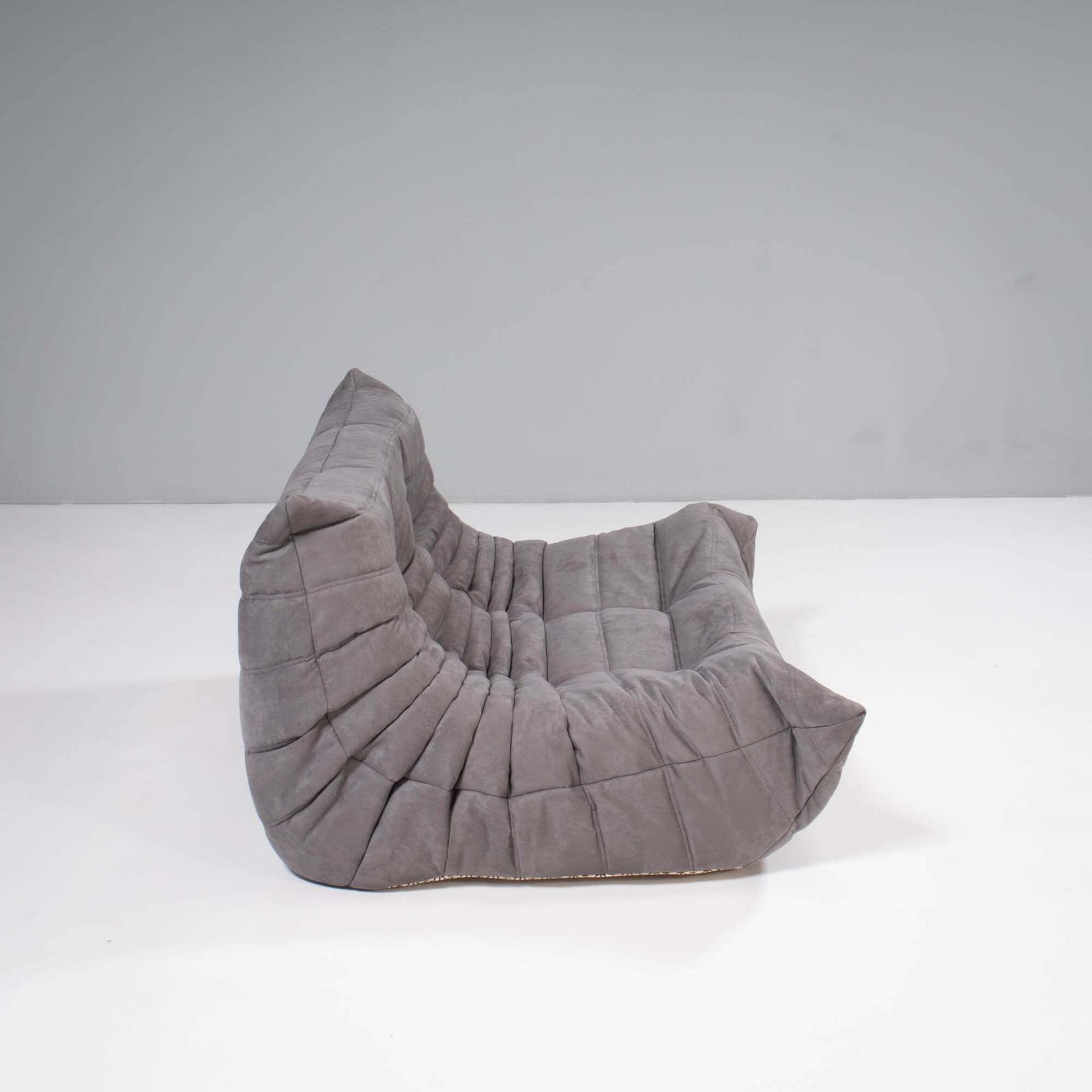 photo furniture Ligne Roset By Michel Ducaroy Togo Grey Modular Sofa And Footstool, Set Of Three