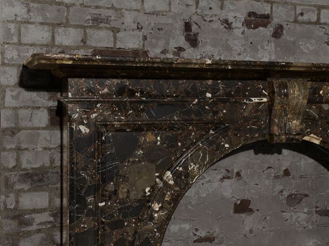 Victorian Arched Ashburton Marble Fireplace photo vintage