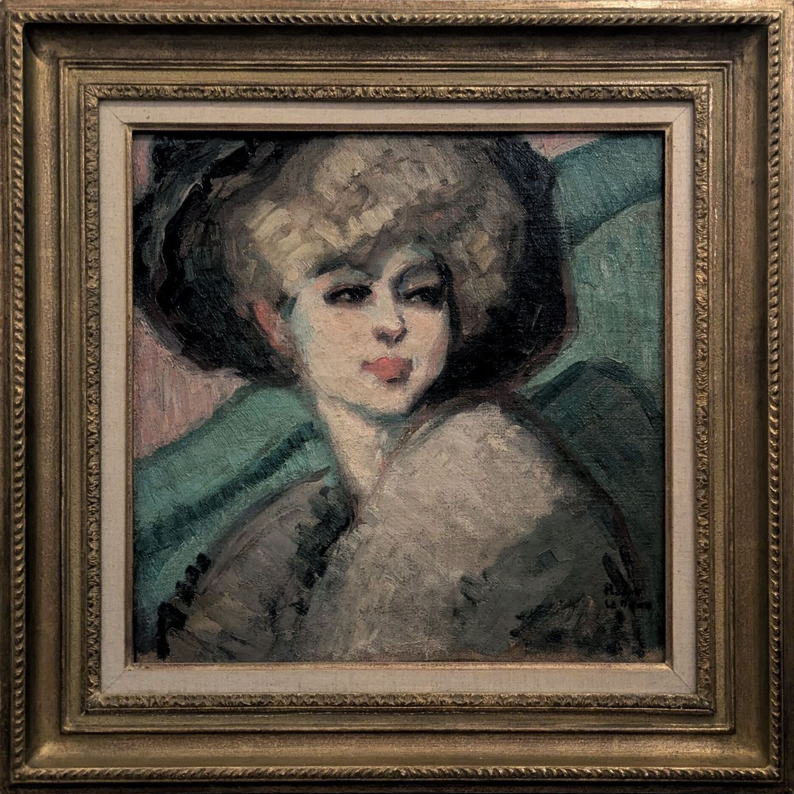 Charles Picart Le Doux (1881 1959) 'Blonde Au Chapeau'