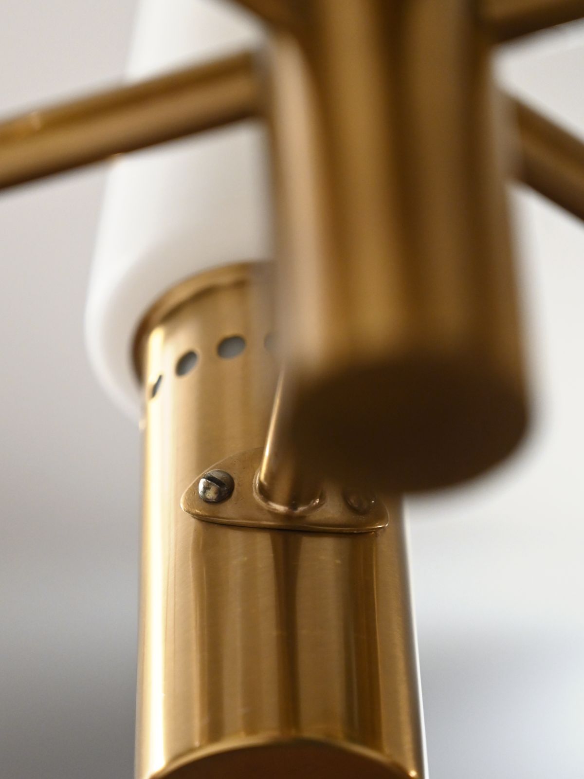 1950s Brass And Glass Chandelier By Hans Agne Jakobs Son photo vinterior