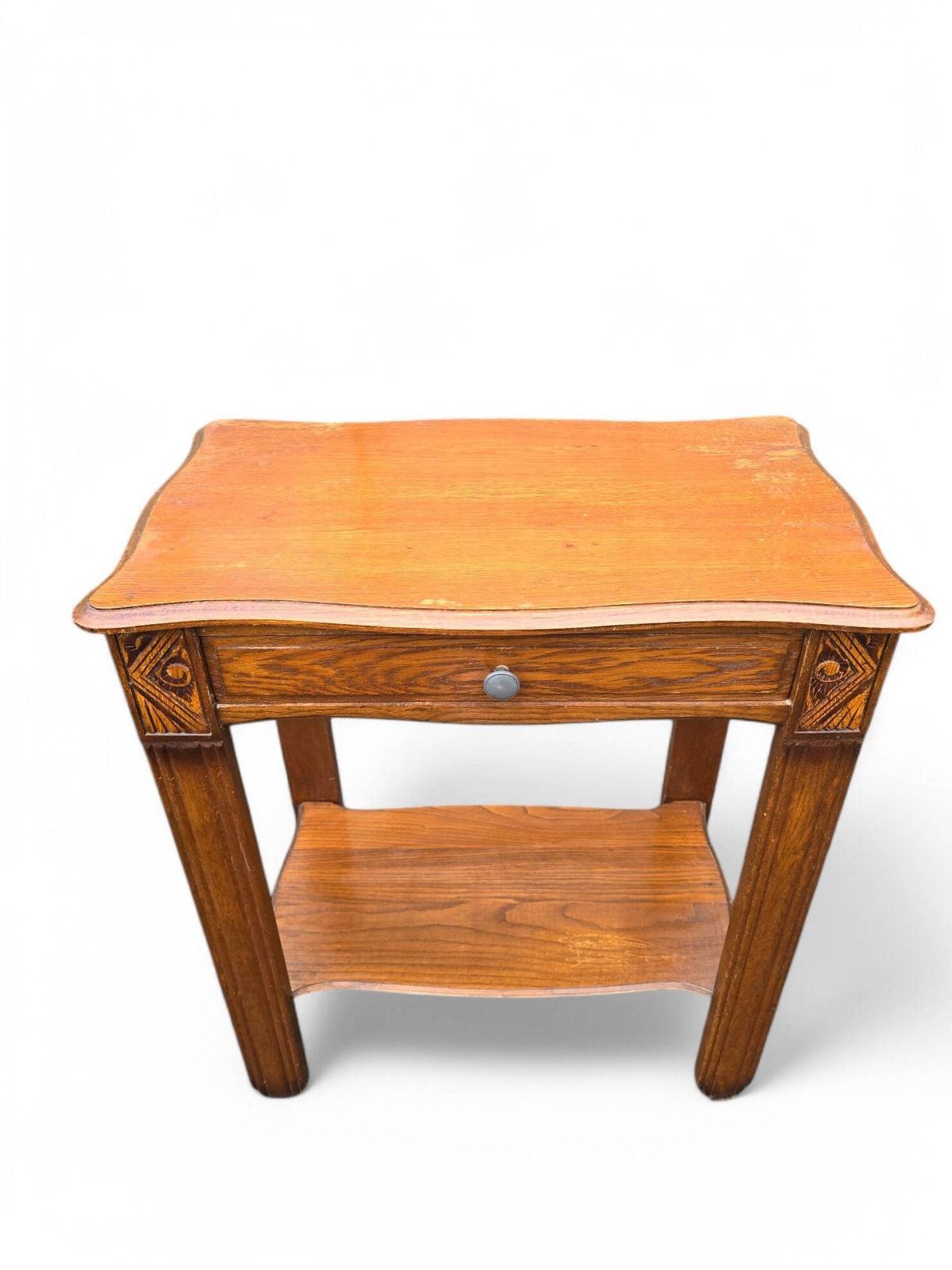 Art Deco Bedside Table   Pedestal Table photo buy