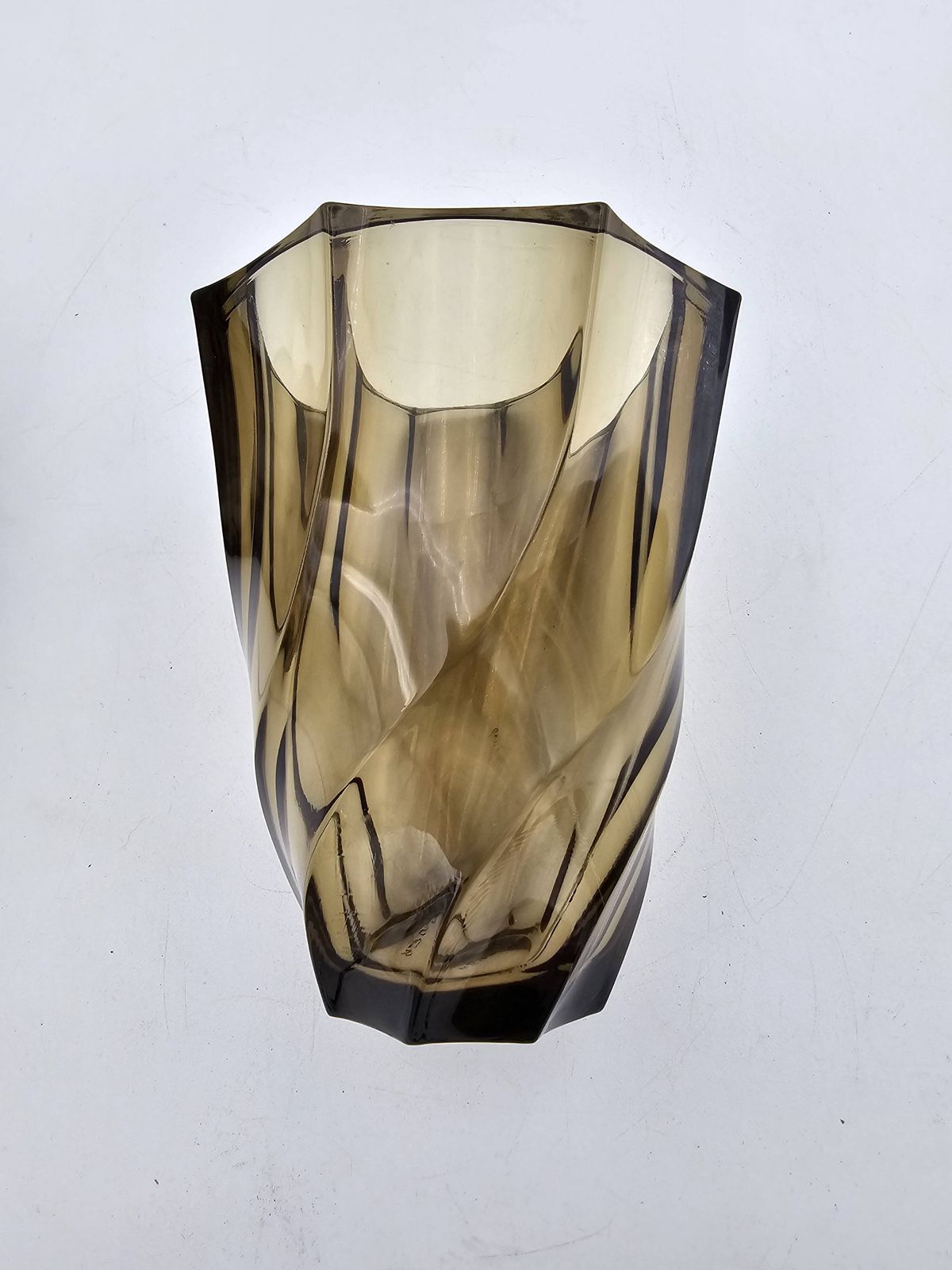 Pair Of 50's Smoked Glass Vases photo vinterior