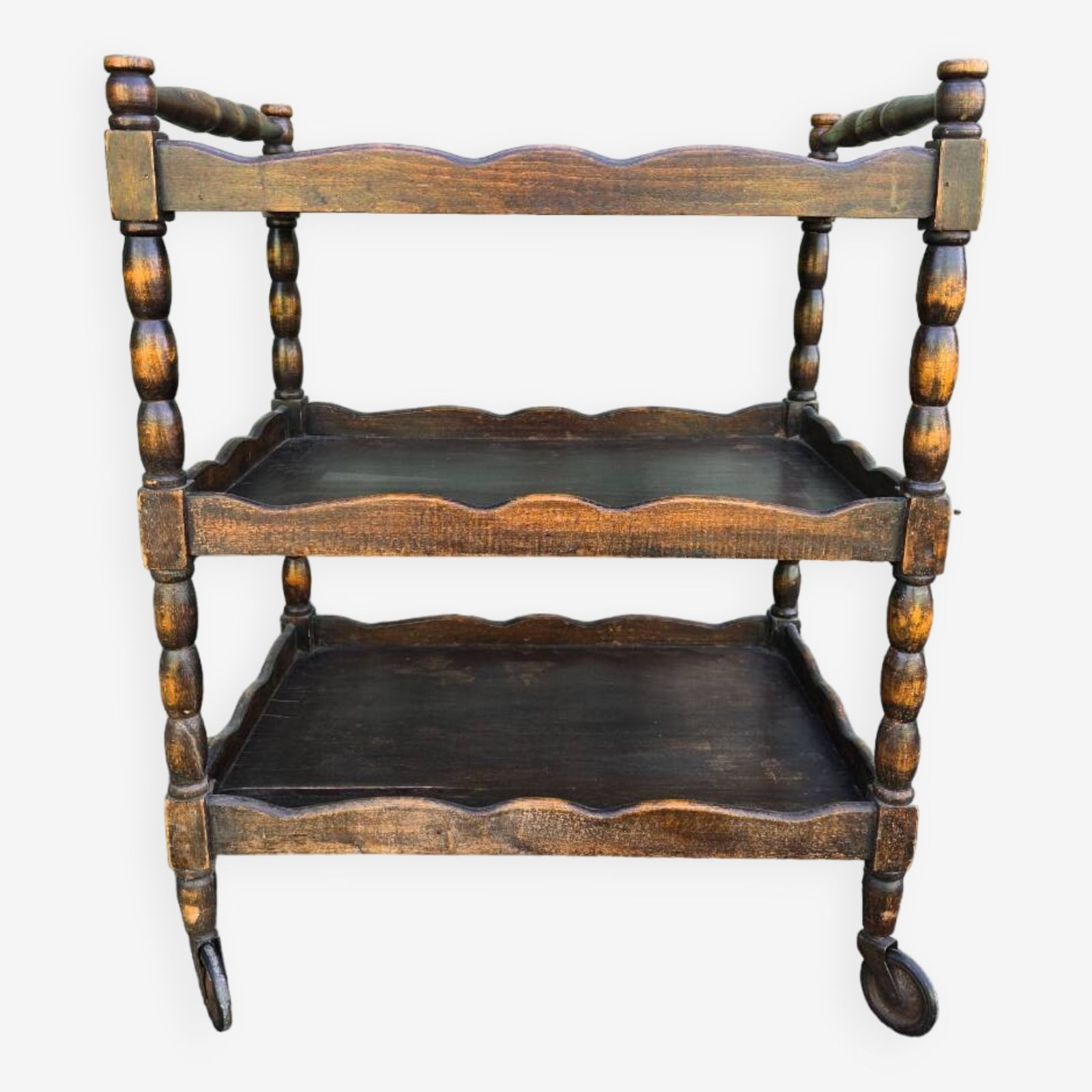 Old Wooden Serving Trolley