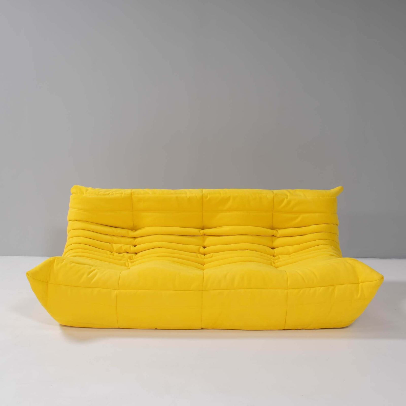 Ligne Roset By Michel Ducaroy Togo Yellow Modular Sofa And Footstool, Set Of Five photo 10400.0