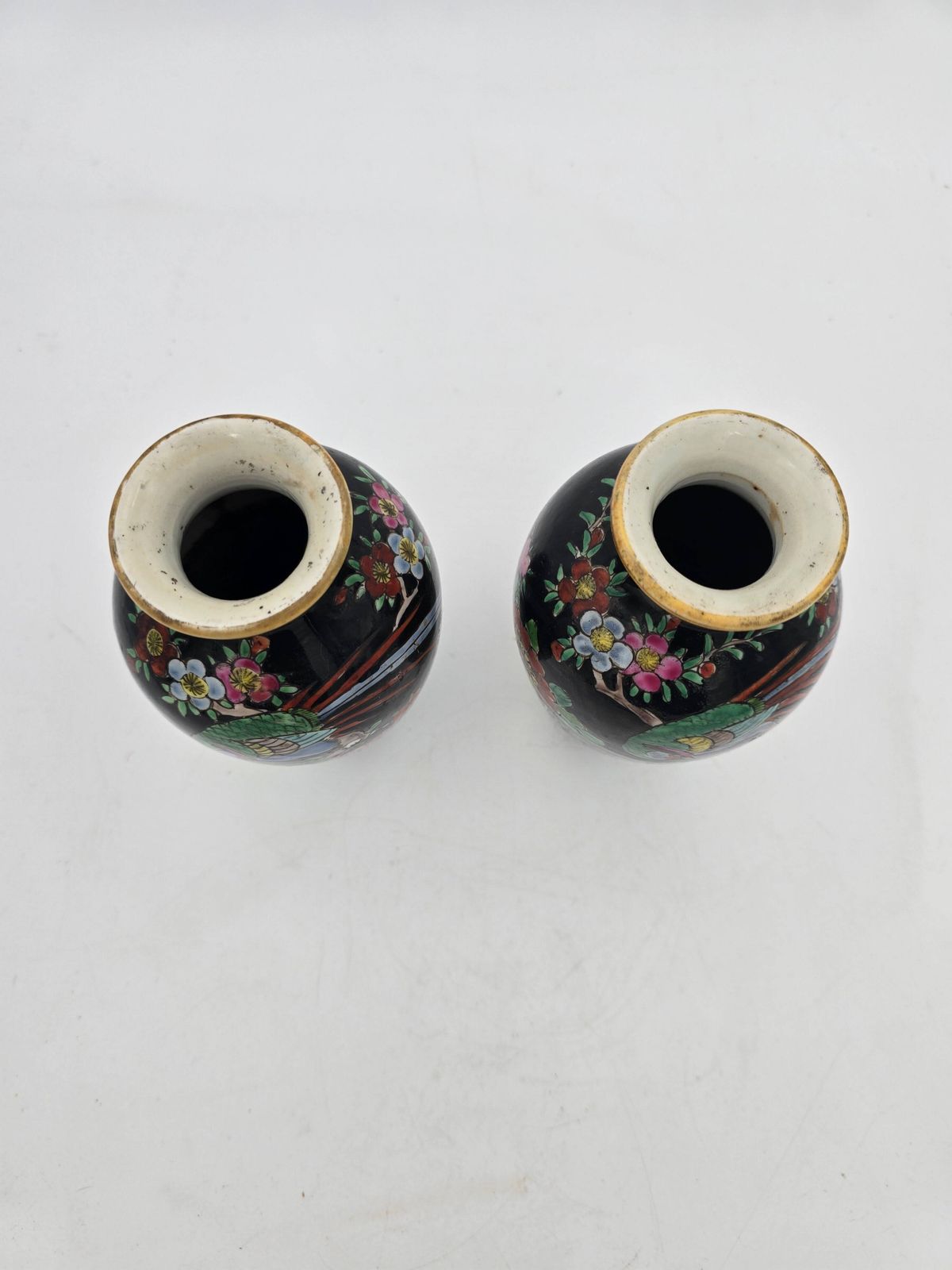 Pair Of Japanese Porcelain Vases Circa 1920 photo Home Decor