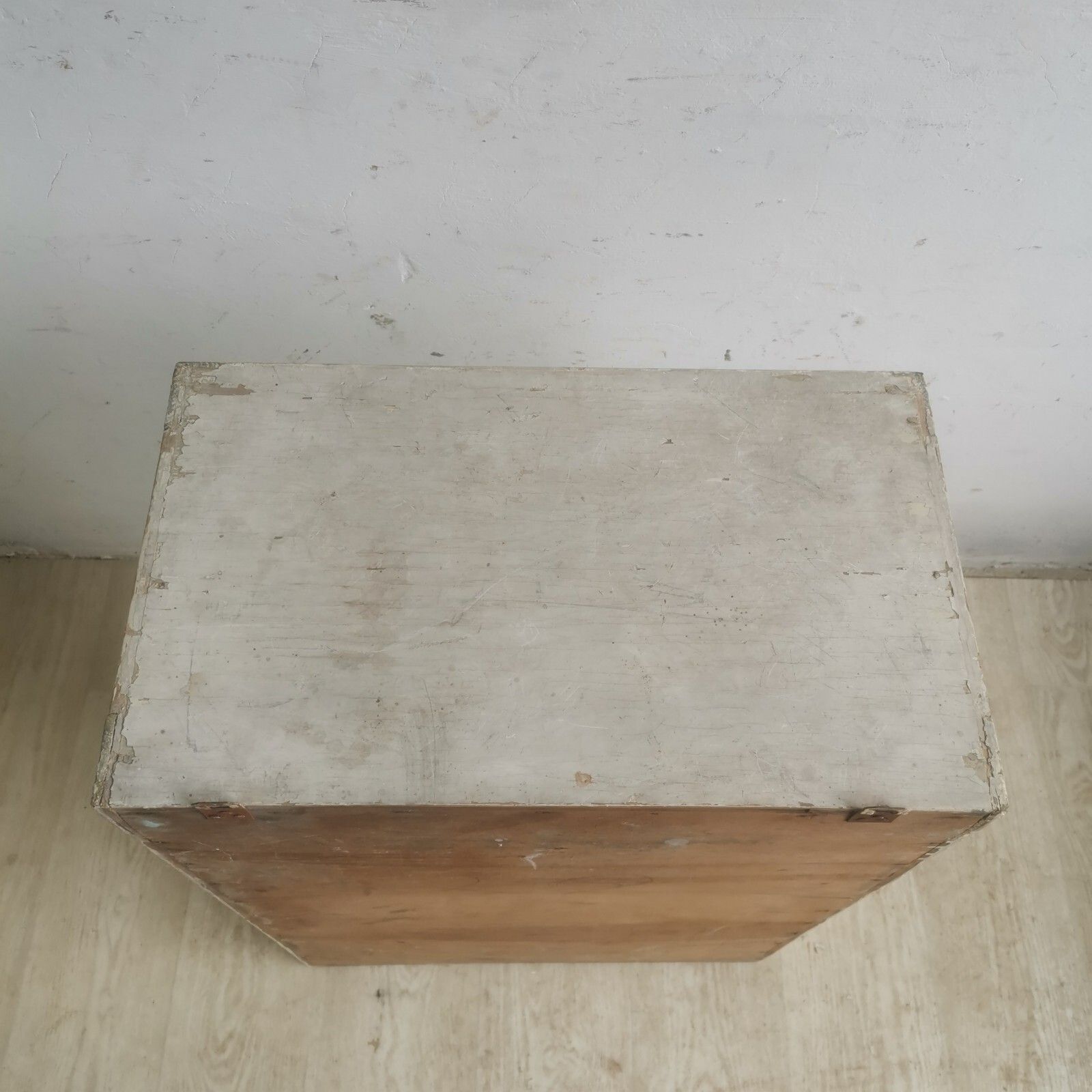 White Antique Chippy Wooden Glass Display Med Cabinet Rustic Scratch Built C1920 photo 110.0