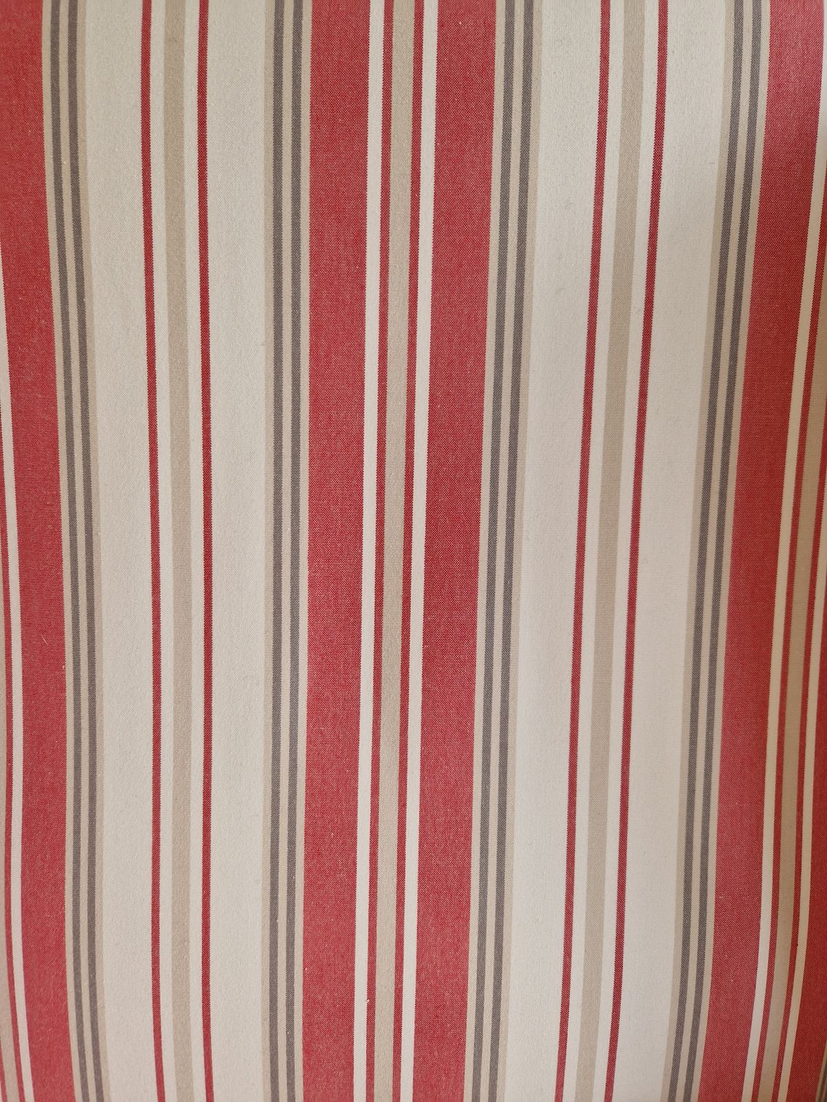 photo for sale Exquisite Wingback Armchair In Jane Churchill Red Stripes