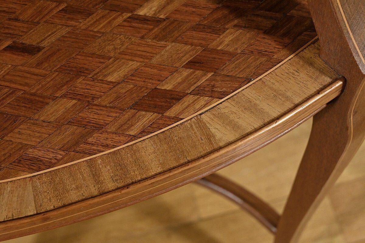 Mahogany Tea Table – Late 19th Century photo vintage