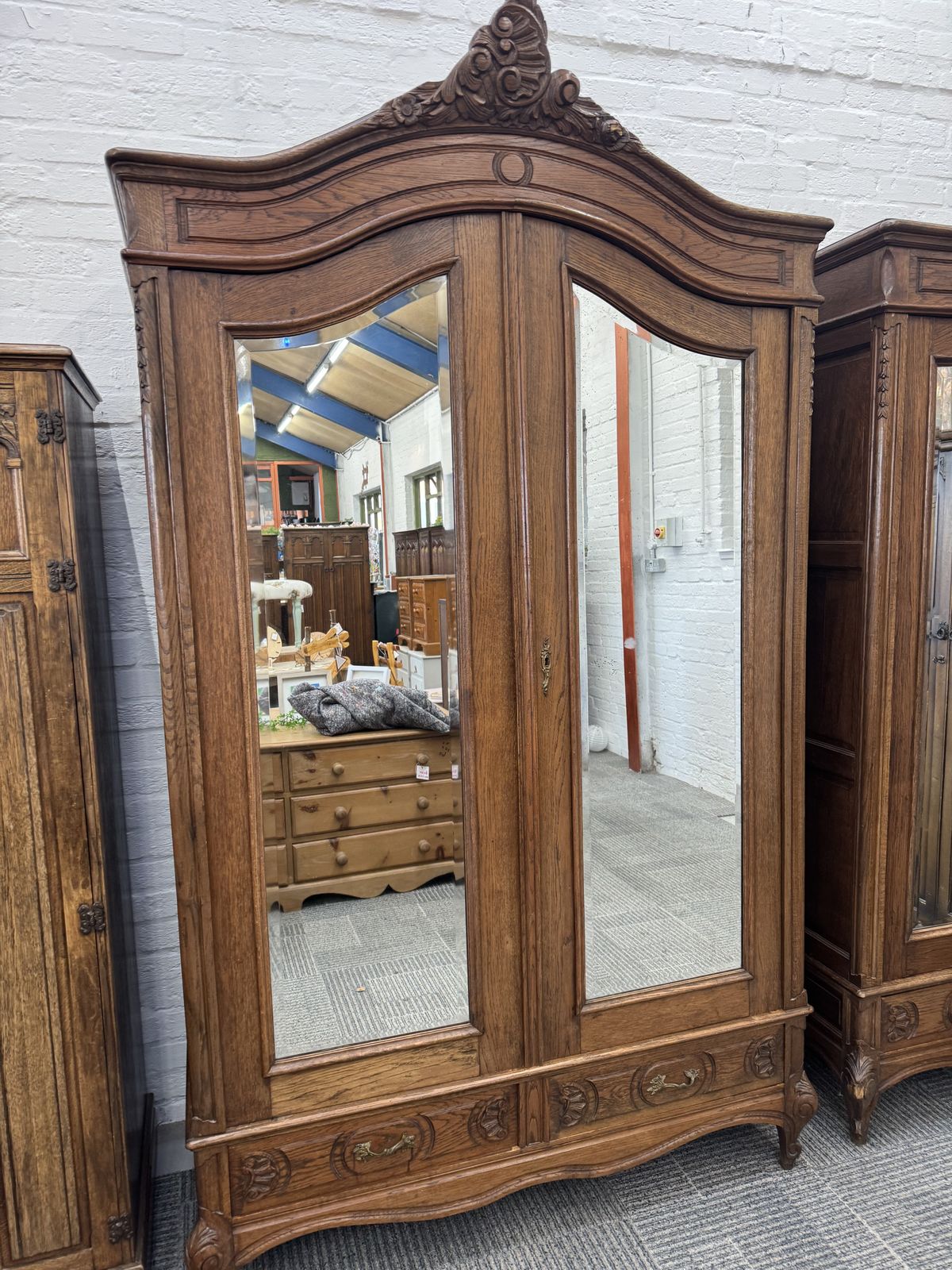 Pair Of French Amoire Wardrobes photo for sale