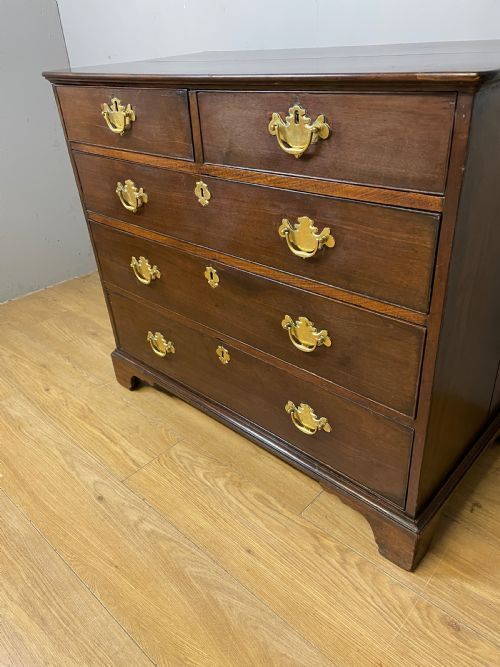 Georgian Solid Mahogany Four Height Chest Of Drawers Circa 1790 photo Furniture