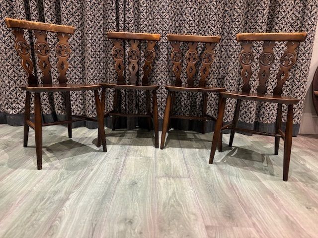 4 Ercol Windsor Fleur De Lis Chairs Traditional Finish Free Nationwide Delivery photo 200.0
