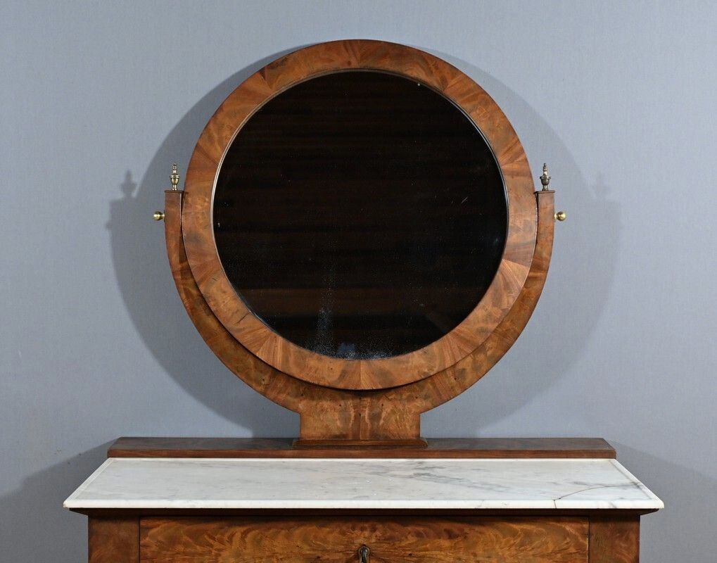 Mahogany Burl Dressing Table, Restoration Period – Early 19th Century photo Furniture