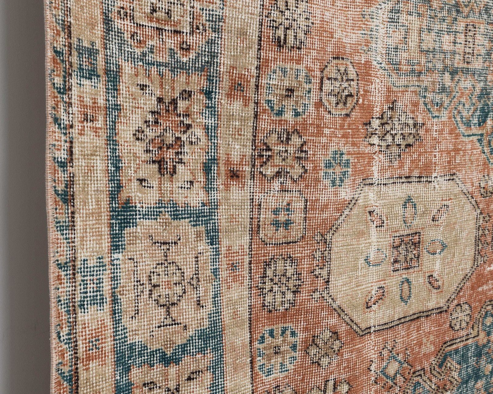 6.4 X 10.2 Feet Vintage Rug, Unique Turkish Rug, Area Rug, Oushak Rug, Antique Rug, Living Room Rug, Handmade Rug, Old Rug, Wool Rug, A4794 photo furniture