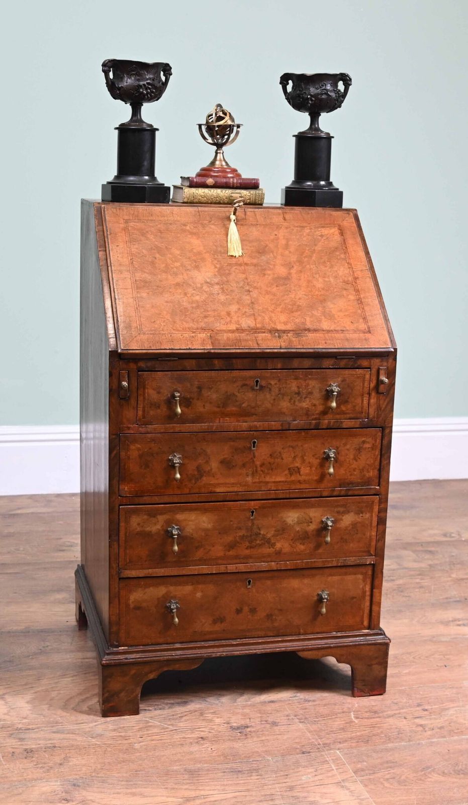 Victorian Bureau Desk Walnut Antique Writing Table 1890 photo furniture