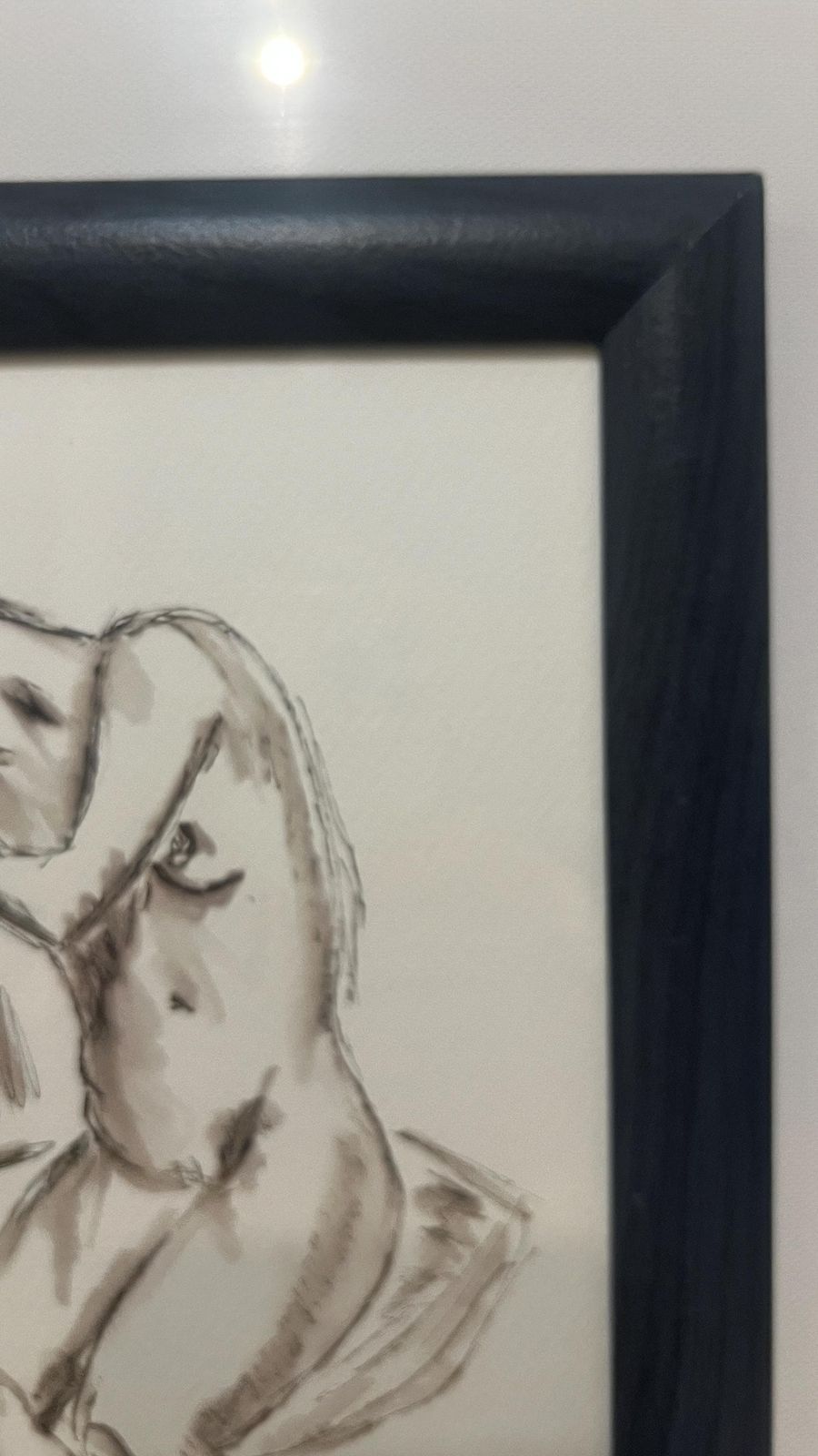 Original Contemporary Nude Study By Margaret Mcandrew – Pen And Watercolour photo 99.0