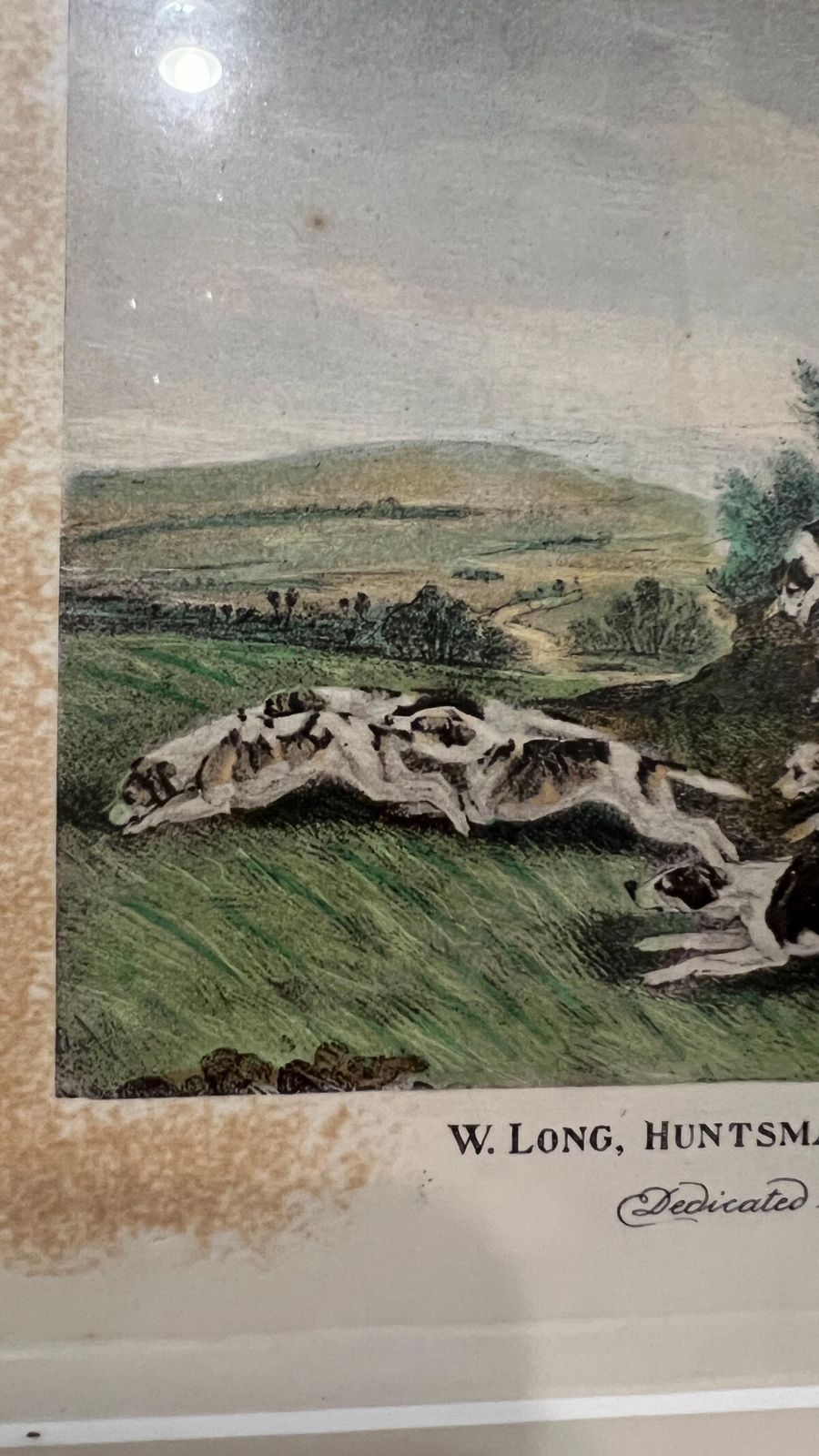1836 Antique Lithograph By R. B. Davis – W. Long, Huntsman To The Badminton Hounds photo vinterior