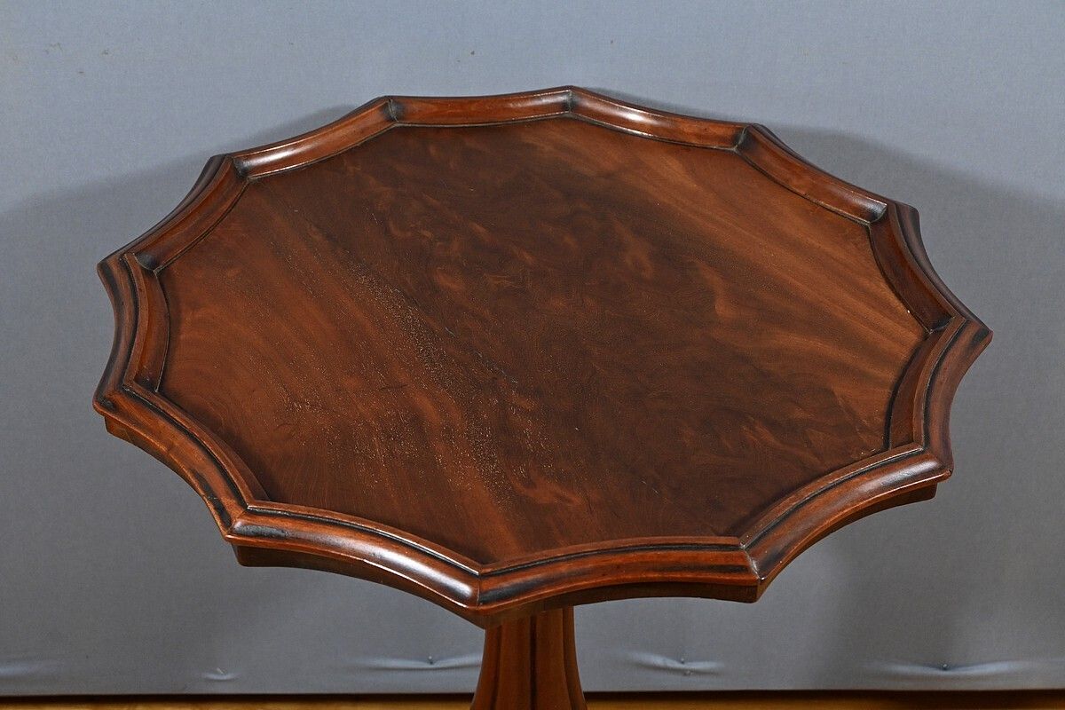 Mahogany Tripod Pedestal Table, Louis Philippe Style – 2nd Half Of The 19th Century photo Furniture