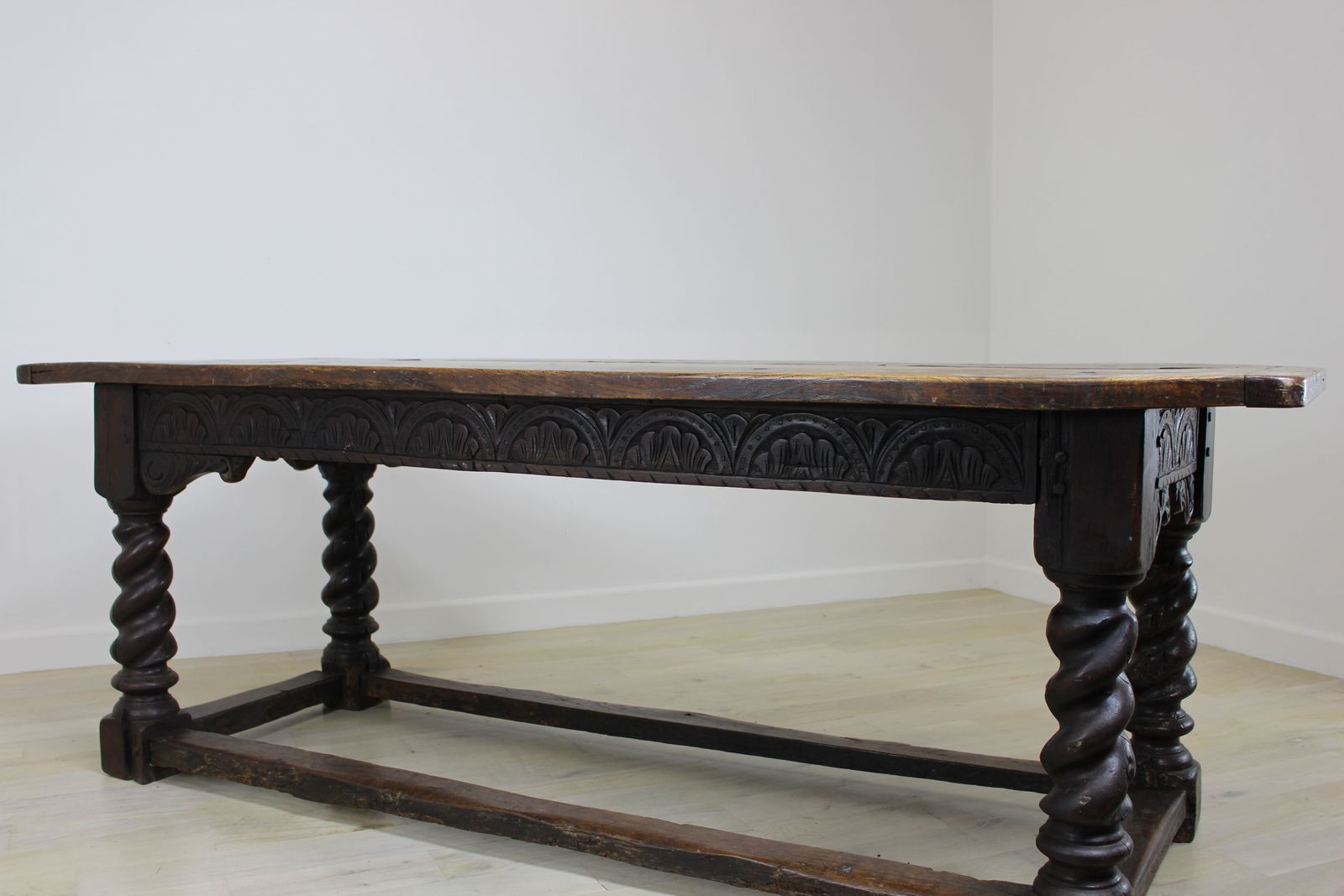 Antique Carved Oak Refectory Table 17th Century And Later photo furniture