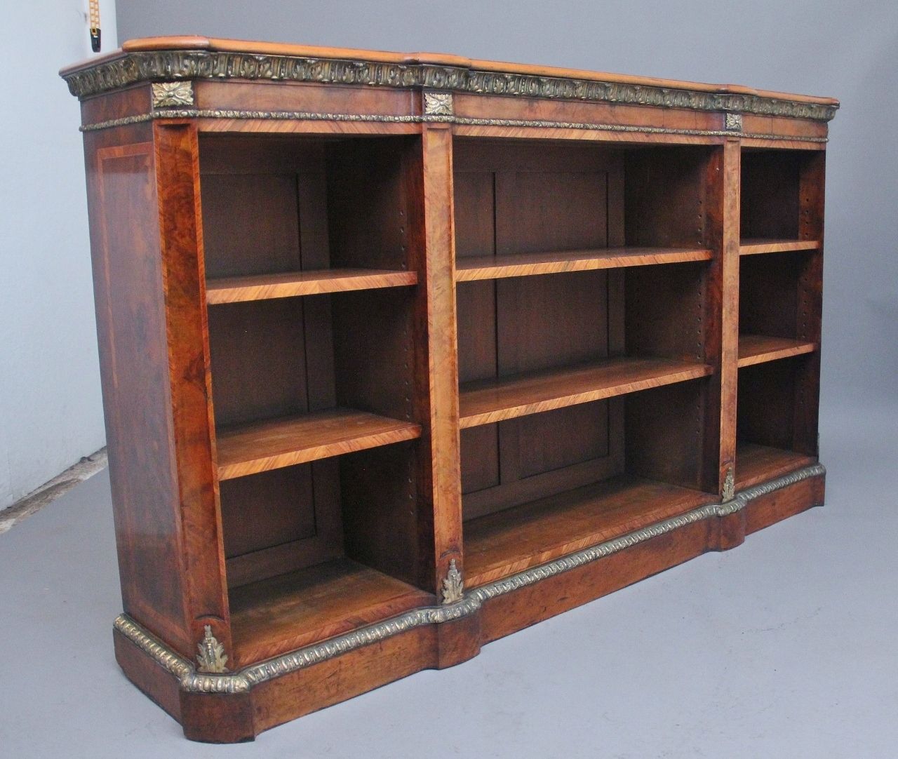 photo furniture 19th Century Walnut And Ormolu Open Bookcase By Johnstone And Jeanes