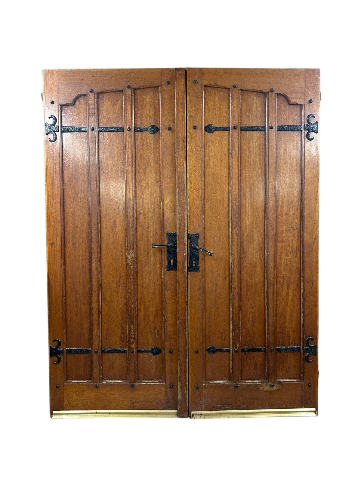 Large Solid Iroka Front Doors Period Style  Reclaimed Old Hardwood Arts & Crafts