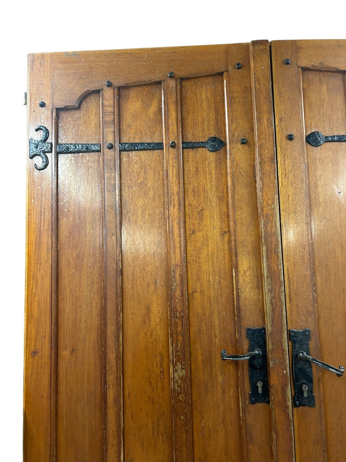 Large Solid Iroka Front Doors Period Style  Reclaimed Old Hardwood Arts & Crafts photo Home Fixtures