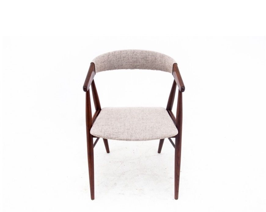 photo furniture Four Teak Chairs By Ejner Larsen & Aksel Bender Madsen, Denmark, 1960s, After Restoration