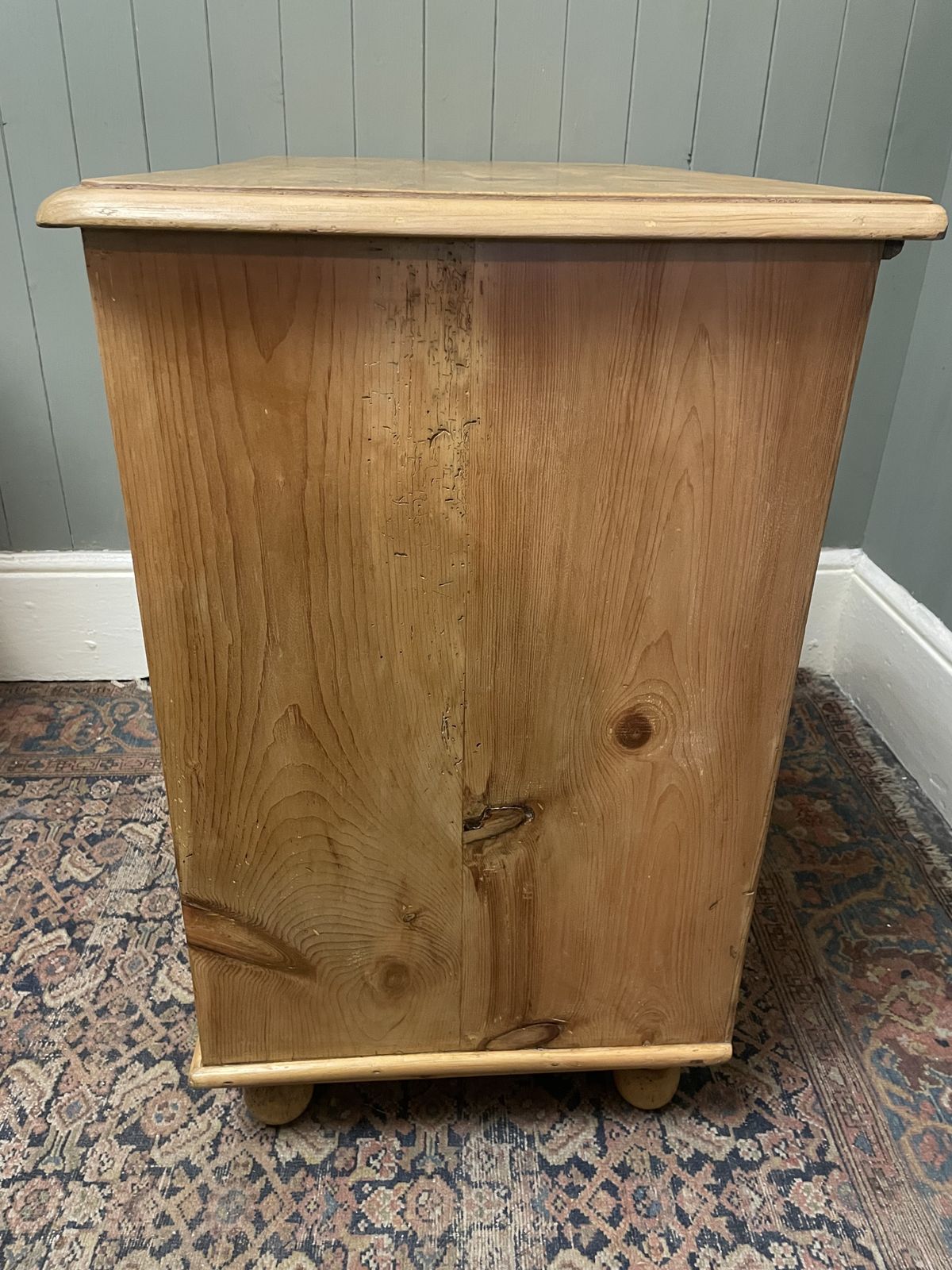 425.0 Victorian Waxed Pine Chest Of Drawers photo