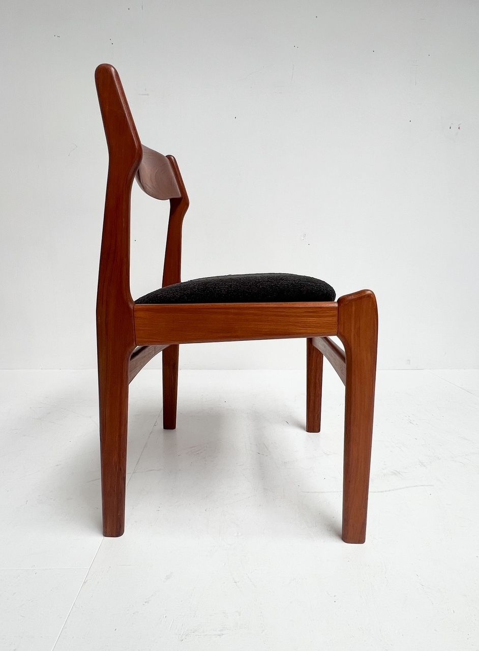 Furniture Re Upholstered Set Of 6 Design Chairs By Burchardt Nielsen, 1960s photo