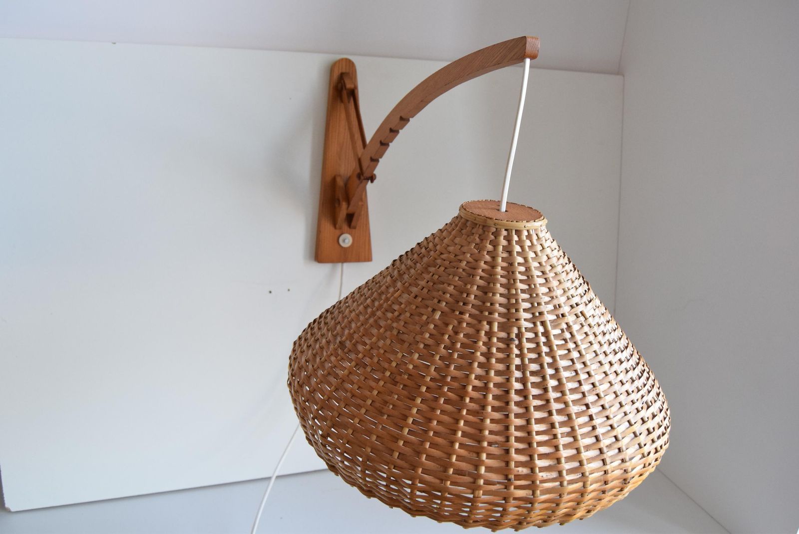 Adjustable Wooden Wall Lamp 1960s By Pokrok žilina, Czechoslovakia. photo furniture