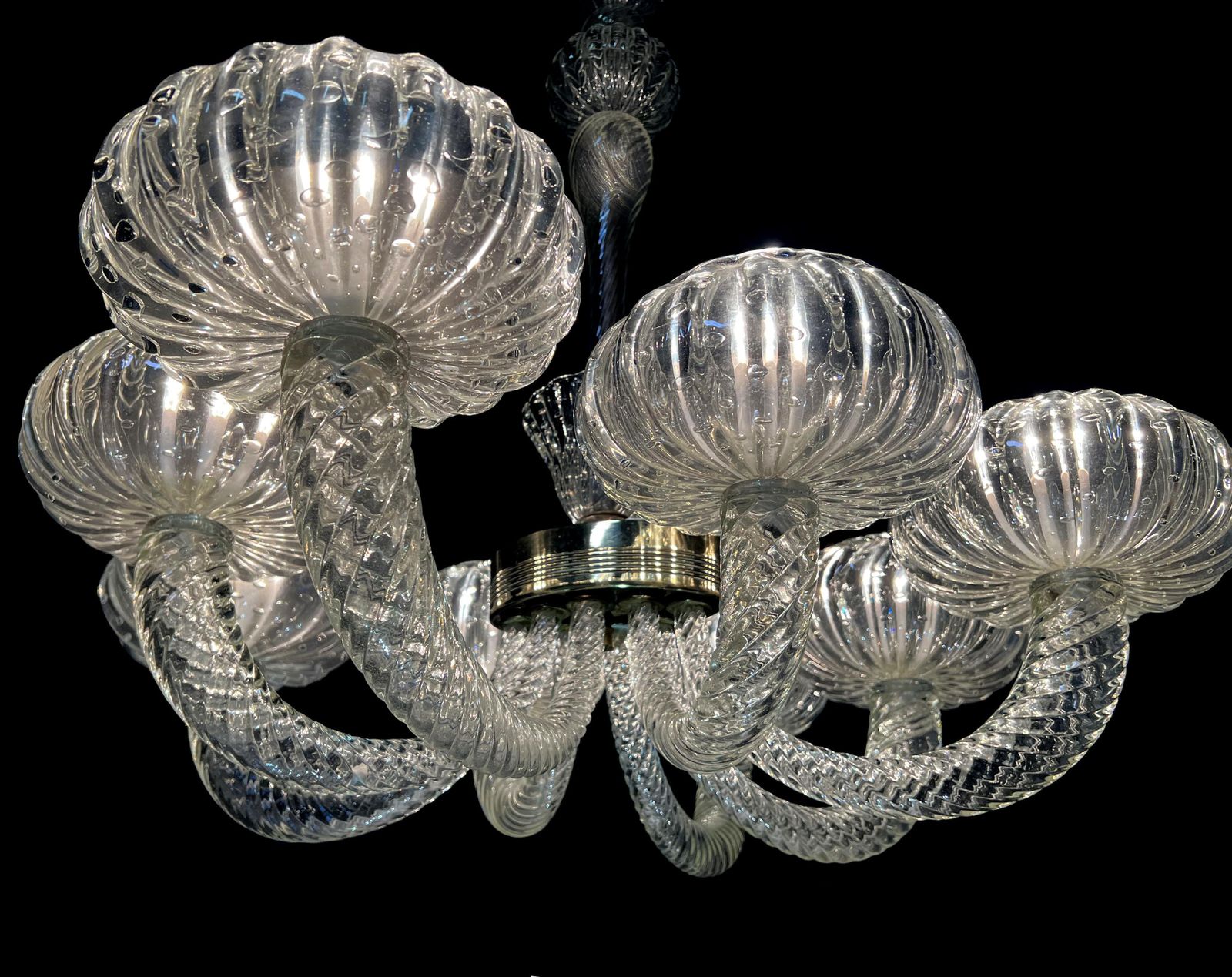 Chandelier By Barovier & Toso, Murano, 1940 photo for sale