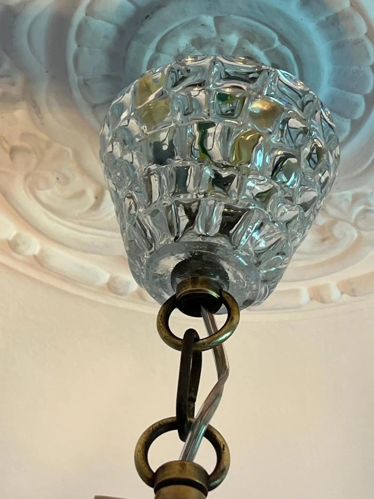 Art Deco Chandelier By Ercole Barovier, Murano, 1940s photo vinterior