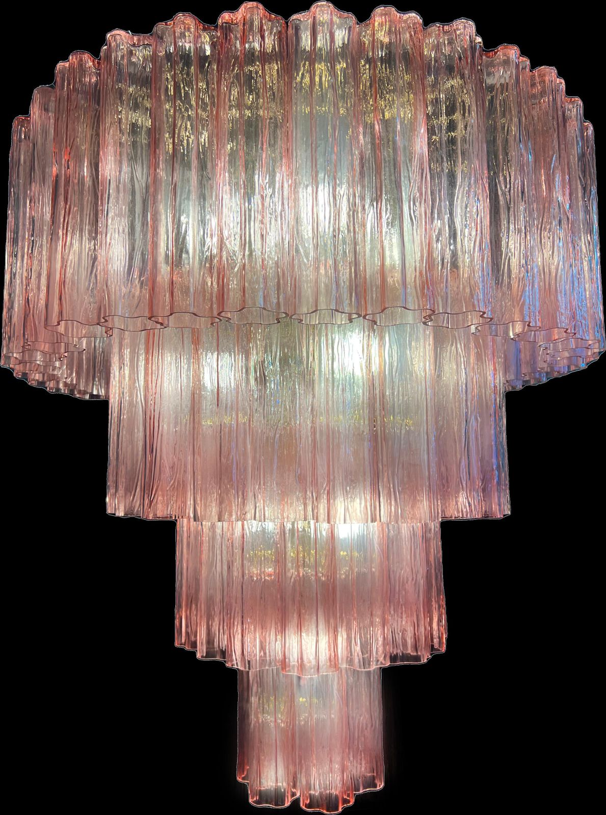 Charming Talian Pink Chandelier By Valentina Planta, Murano photo 3844.0