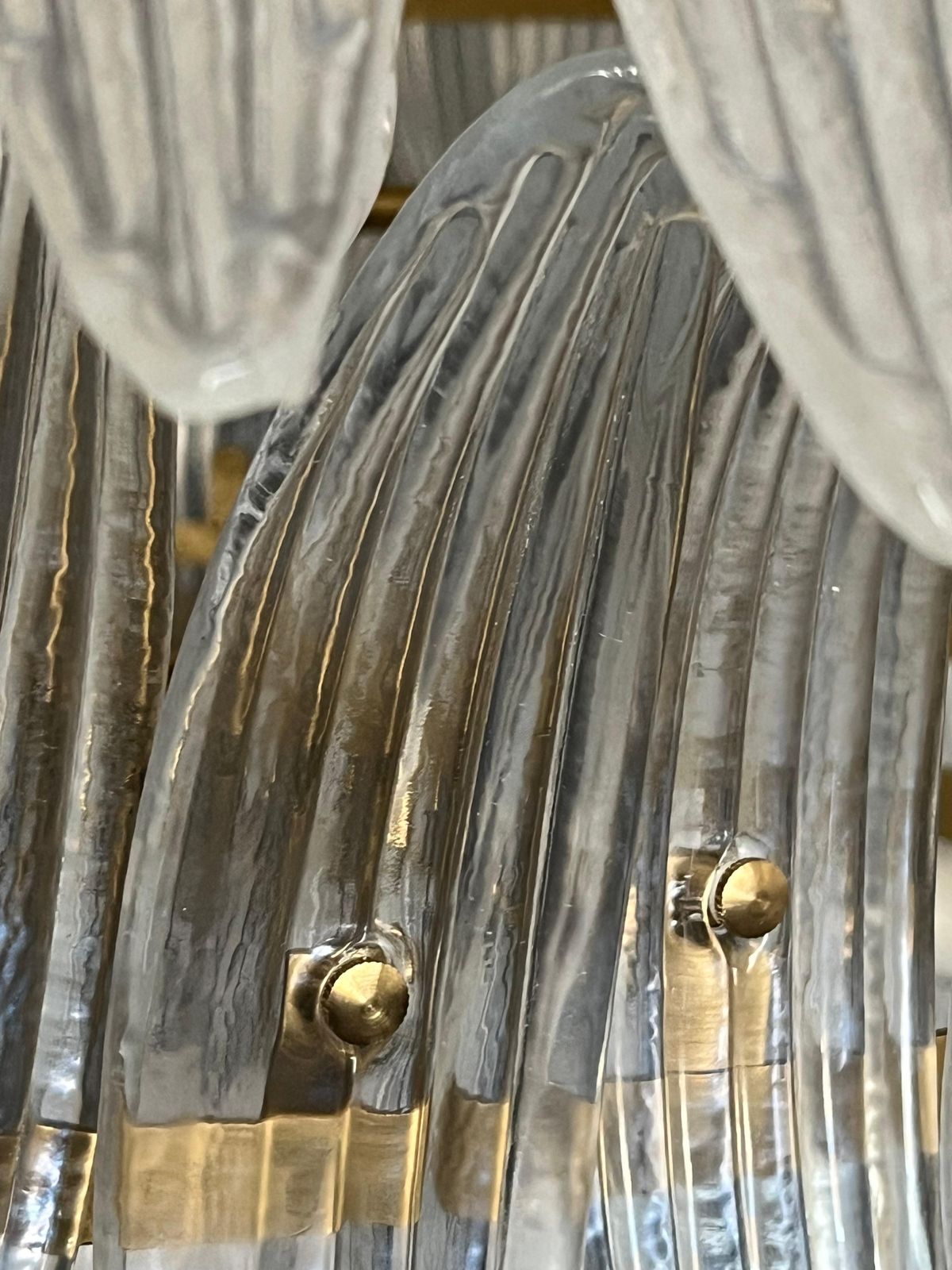 Giant Royal Pearl Palmette Chandelier, Murano photo 15377.0