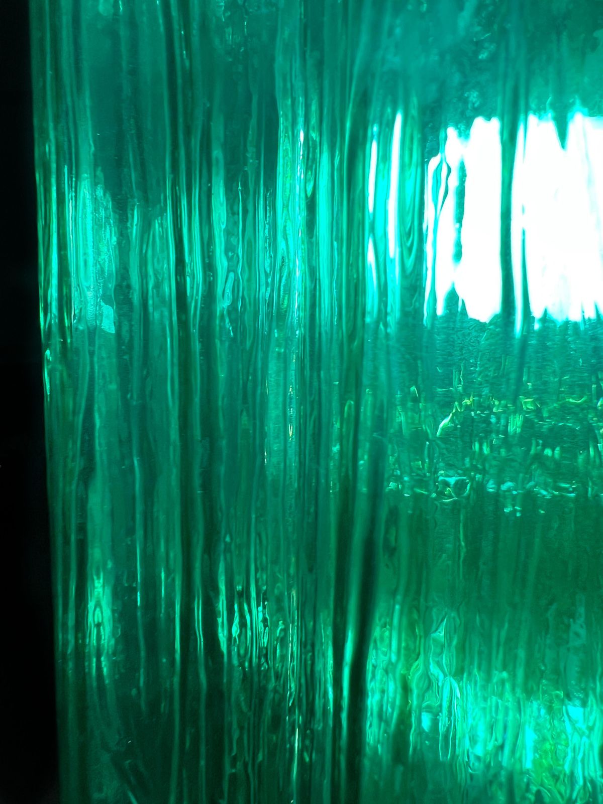 Pair Elegant Italian Emerald And Gold Chandeliers By Valentina Planta, Murano photo buy