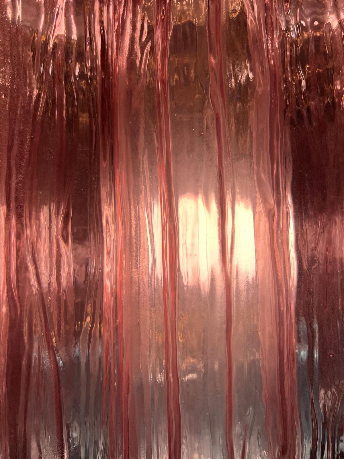 photo vinterior Pink And Blue Murano Chandelier By Valentina Planta