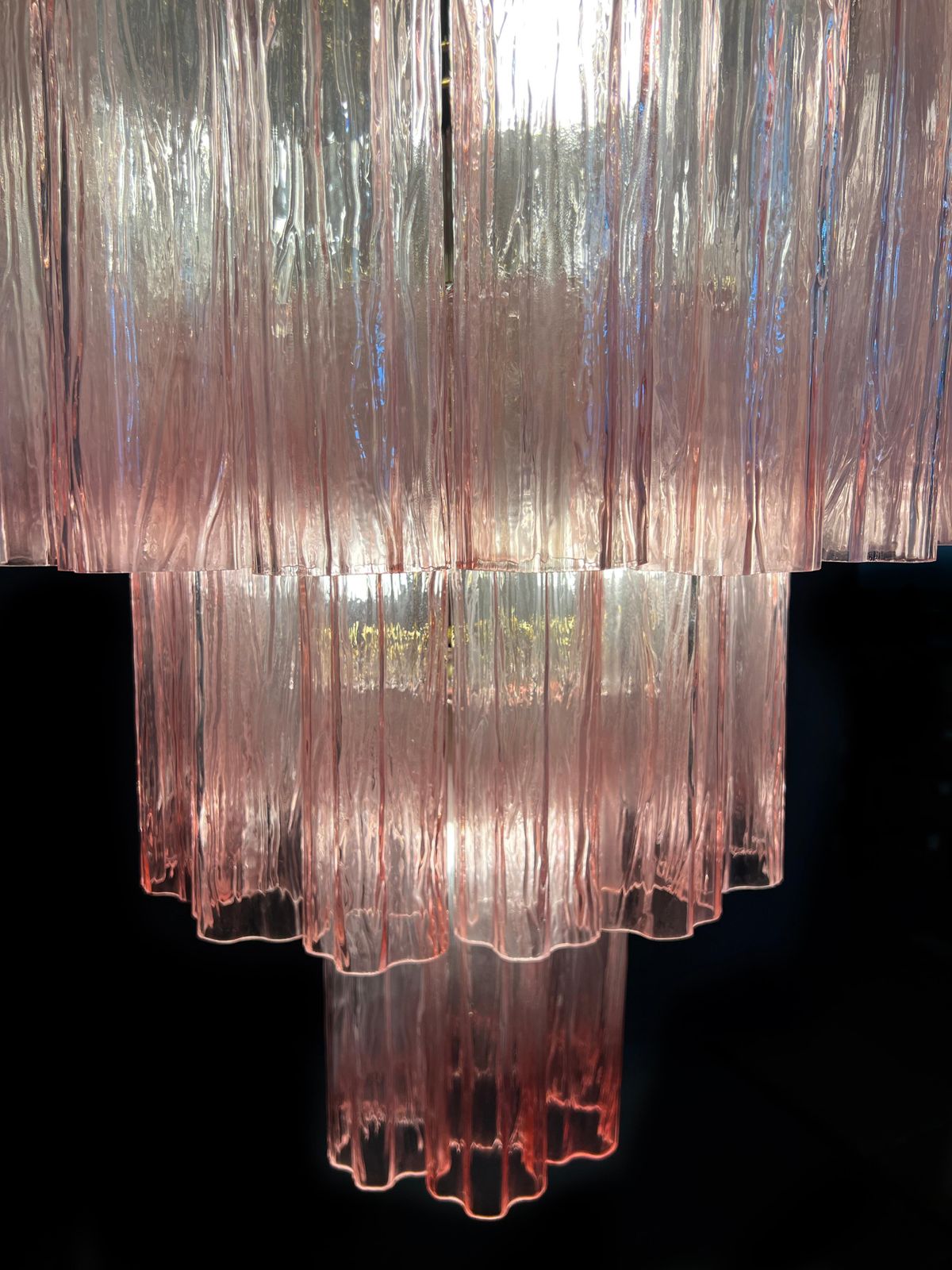 photo buy Amazing Italian Pink Chandelier By Valentina Planta, Murano