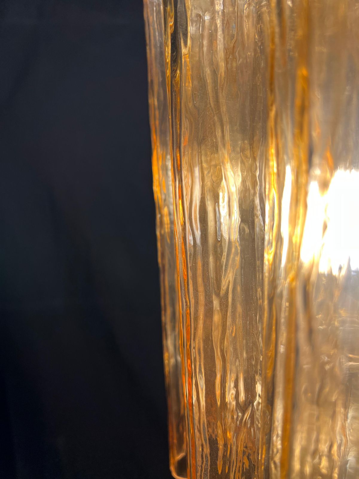 Lighting Charming Italian Amber Chandelier By Valentina Planta. Murano photo