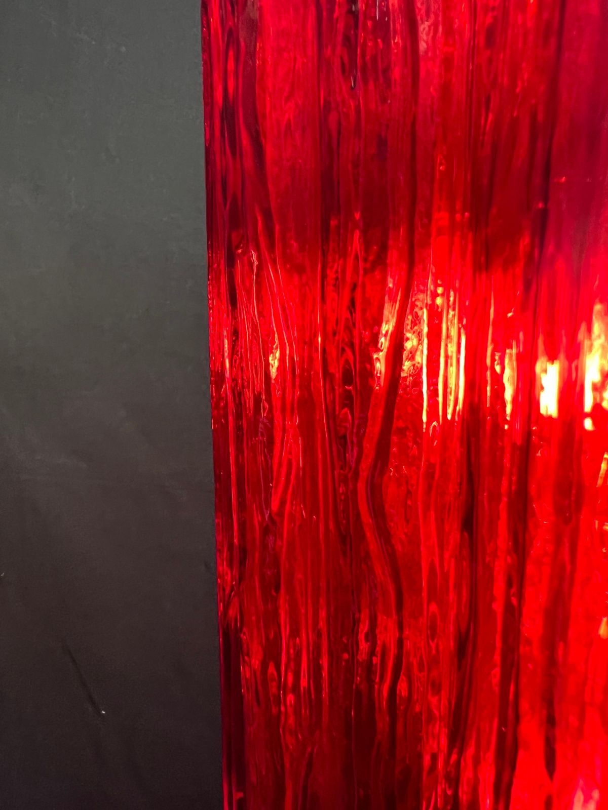photo vinterior Amazing Italian Red Chandelier By Valentina Planta, Murano