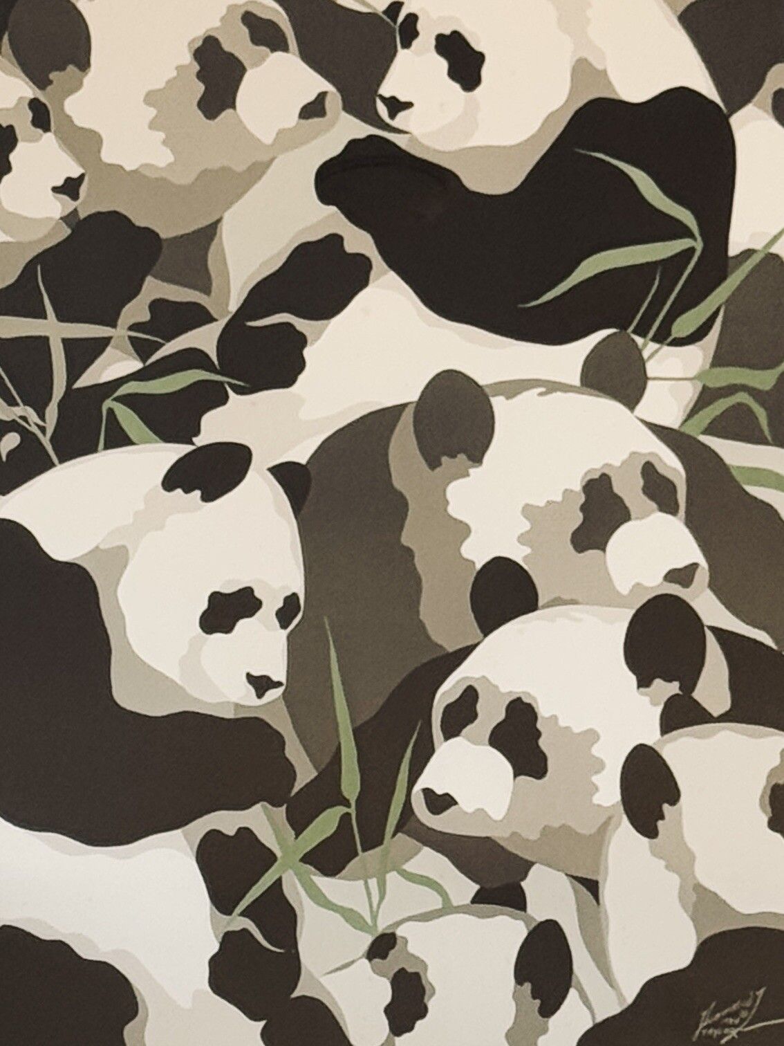 Nature And The Artist Poster  "Panda's" Tom Taylor 1980 photo vinterior