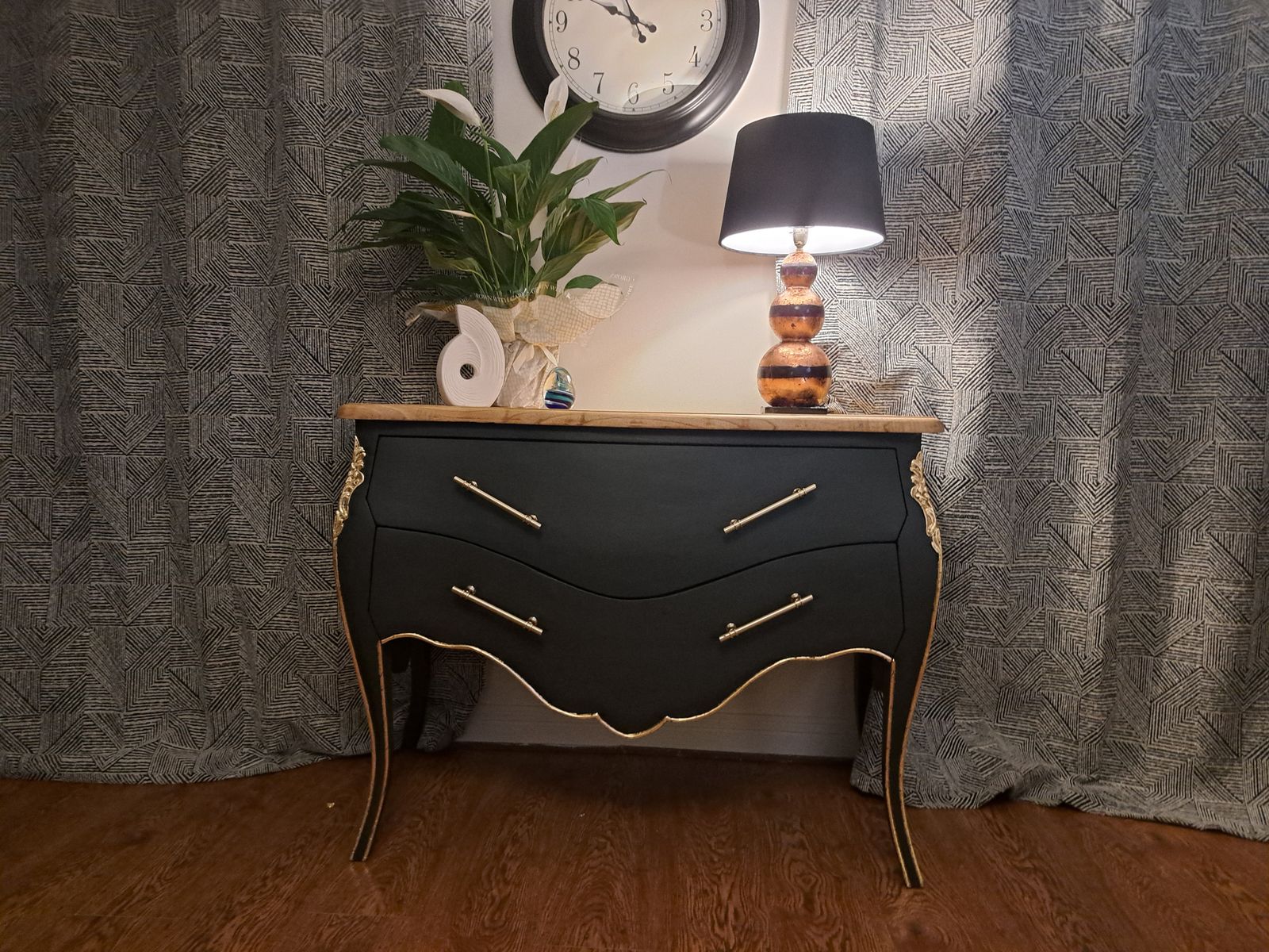 French Styles Bowed Front Dresser