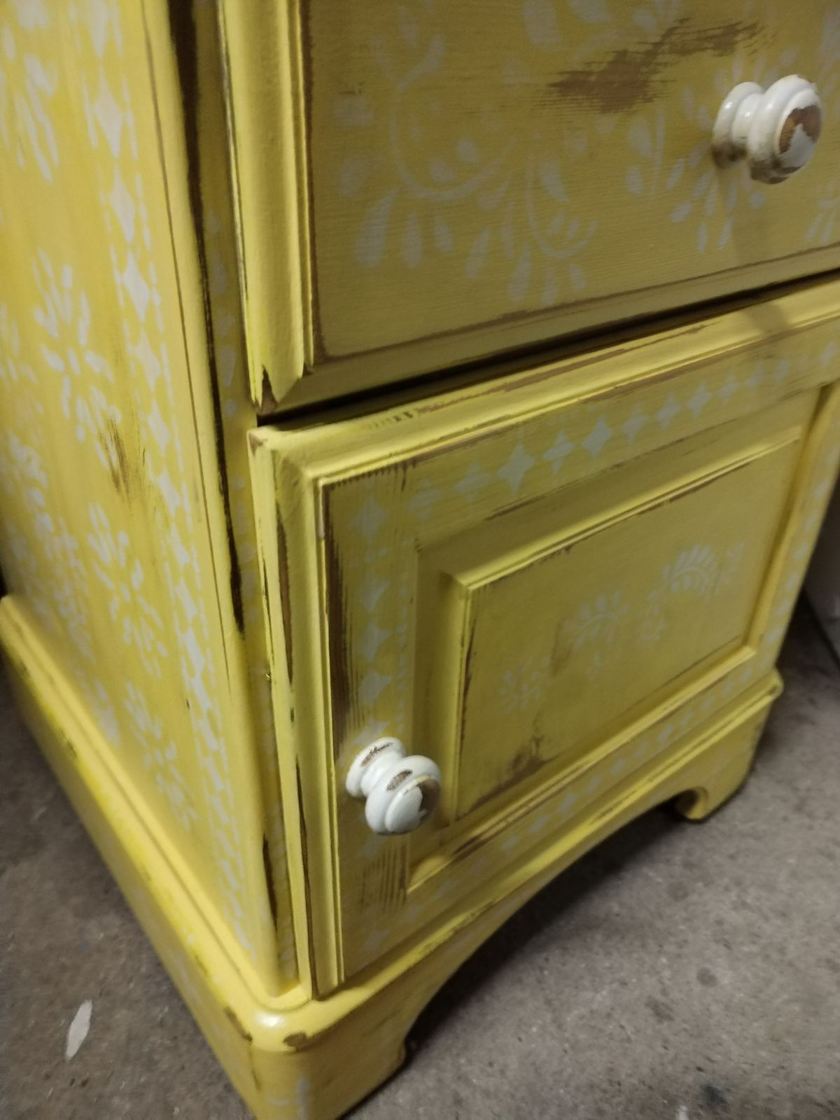 Folk Drawers   Painted Bedside Cabinet   Cool Office Furniture   Country Bedroom Cabinet Cool Bedroom Decor   Bone Inlay Furniture Luxury photo vinterior